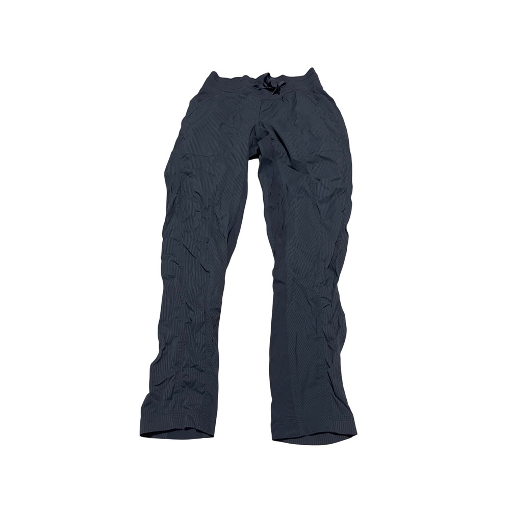 Lululemon Studio Pant III Unlined Dark Gray Pinstripe Joggers‎ Womens Size 4
